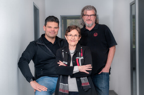 The current management consists of Christoph Schönthaler (left), Eva Schönthaler and Matthias Rinke. | © GH